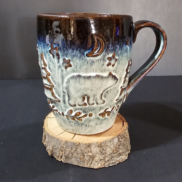 Cape Shore Vacation Classics Yarmouth Maine Bear Tree Mug 14-16 oz EUC - Picture 1 of 6